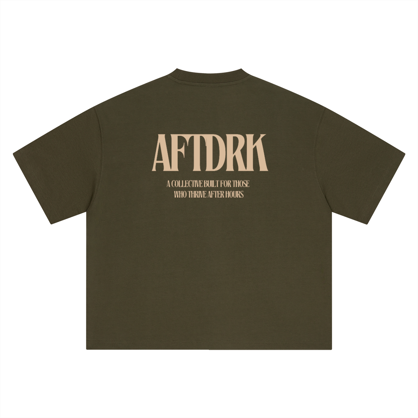 AFTDRK OVERSIZED T - ARMY GREEN
