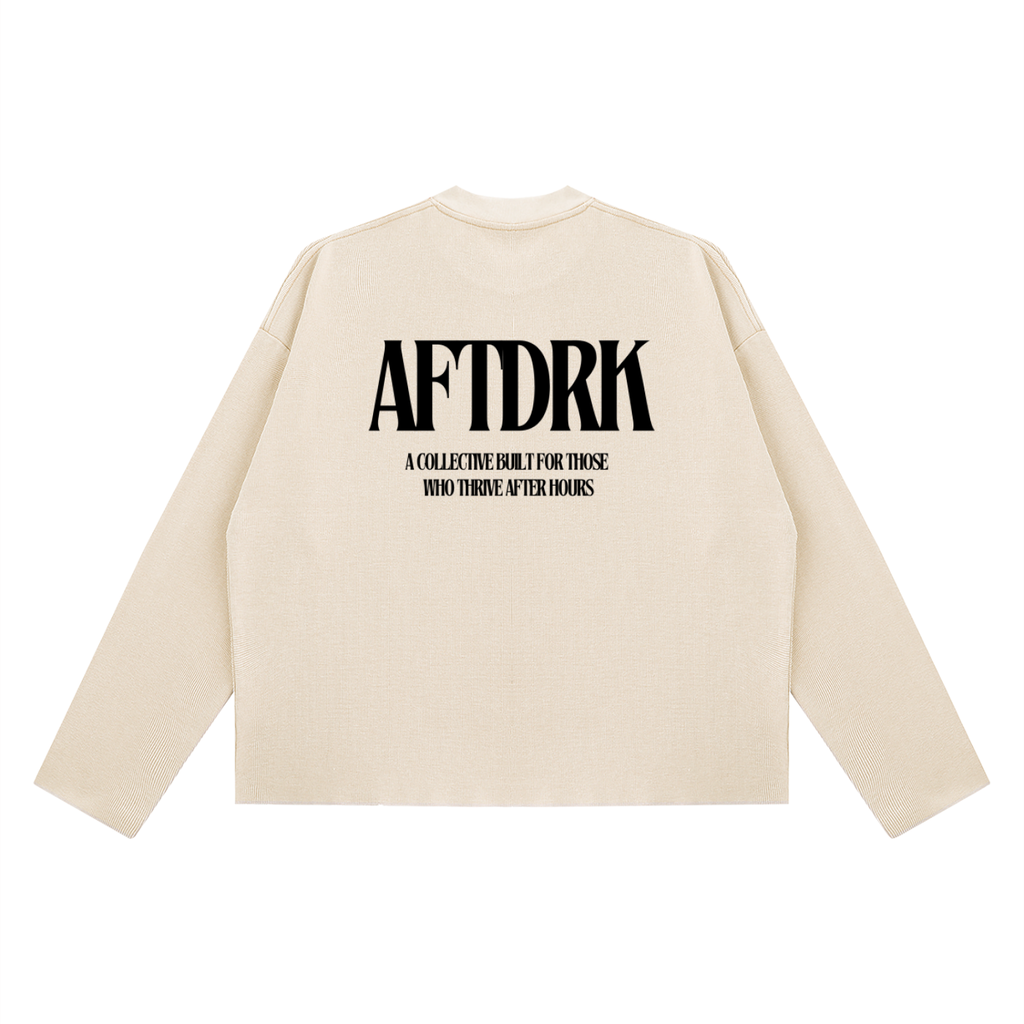 AFTDRK WAFFLE LONG SLEEVE - APRICOT