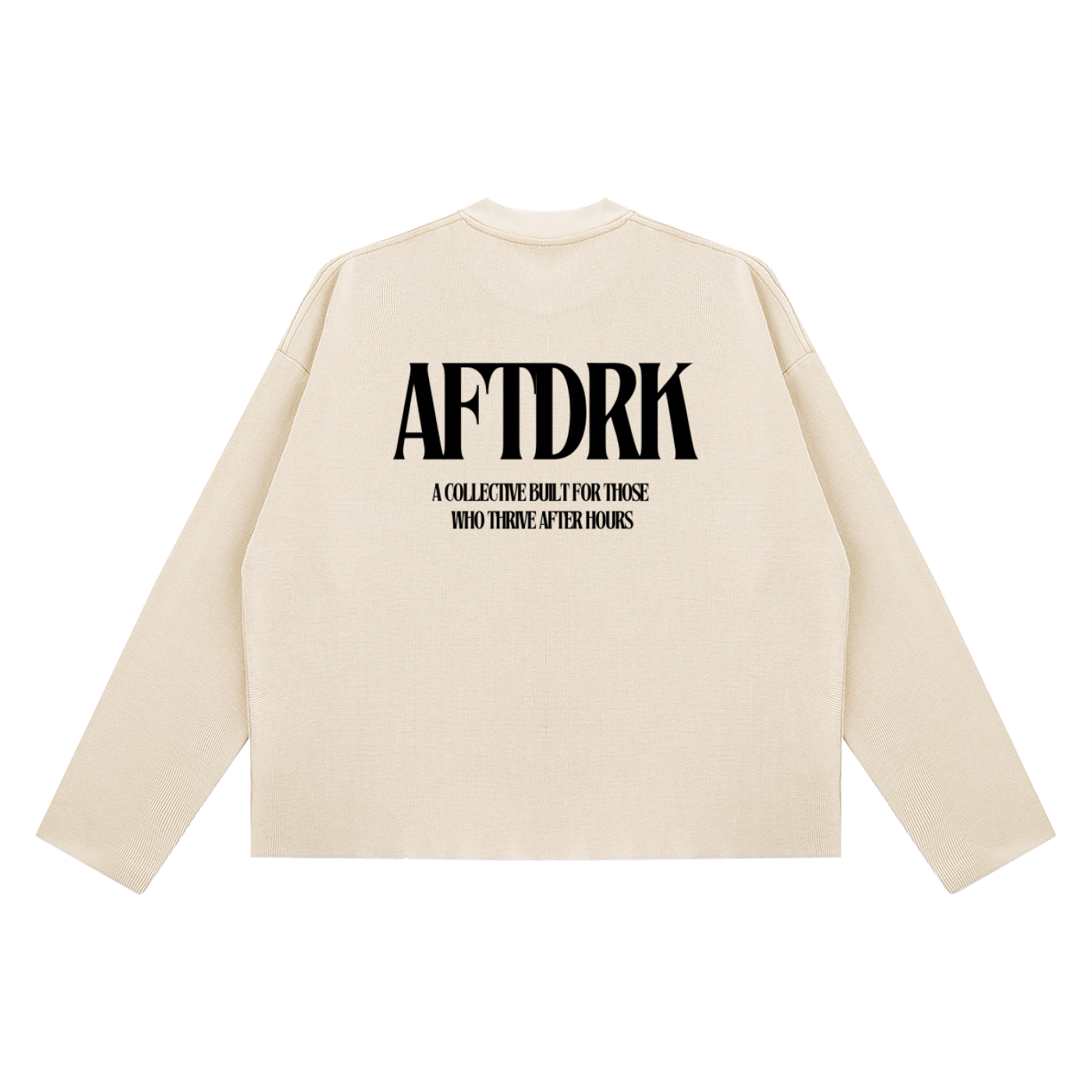 AFTDRK WAFFLE LONG SLEEVE - APRICOT