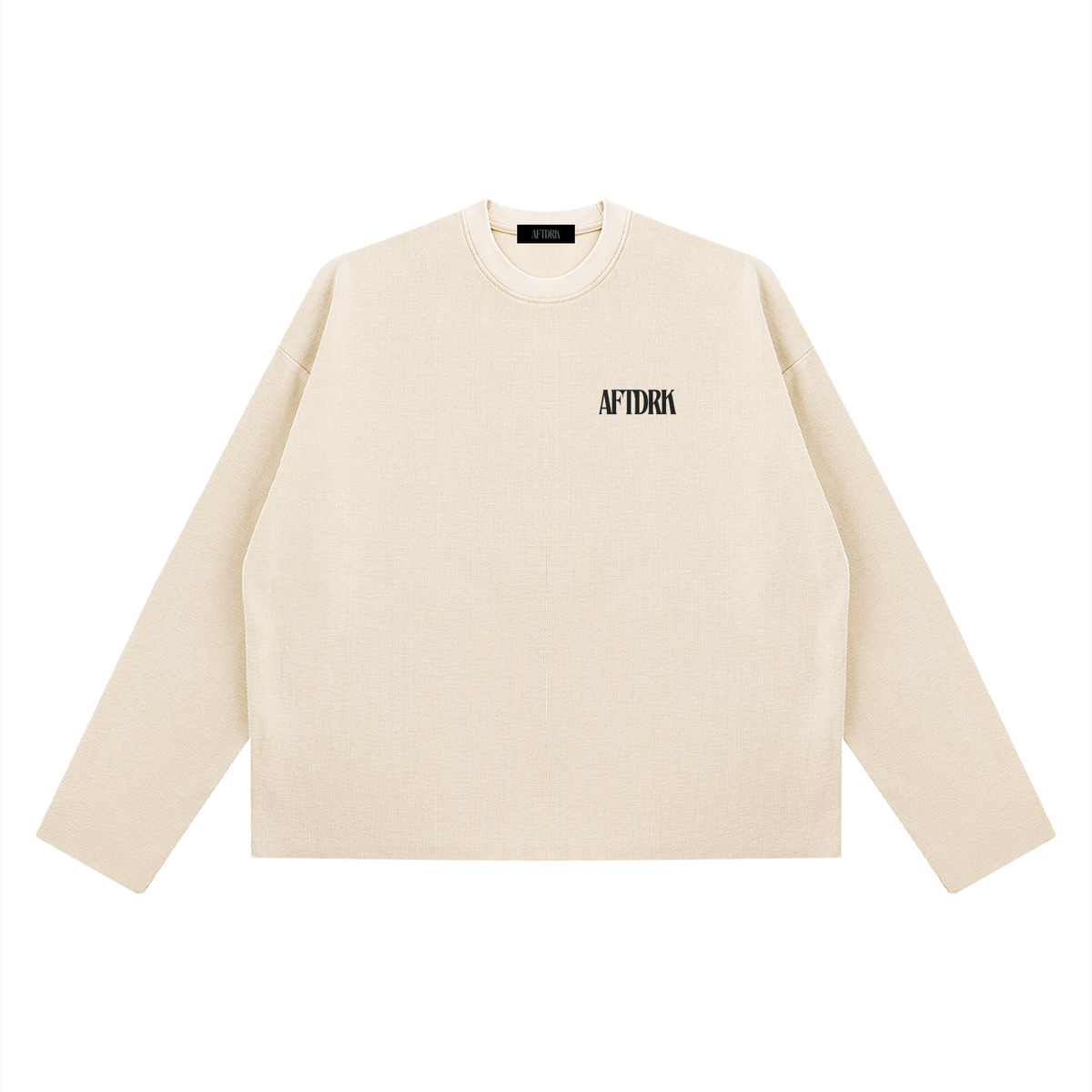 AFTDRK WAFFLE LONG SLEEVE - APRICOT