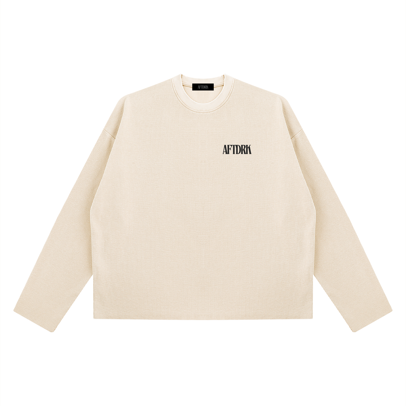 AFTDRK WAFFLE LONG SLEEVE - APRICOT