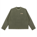 AFTDRK WAFFLE LONG SLEEVE - ARMY GREEN