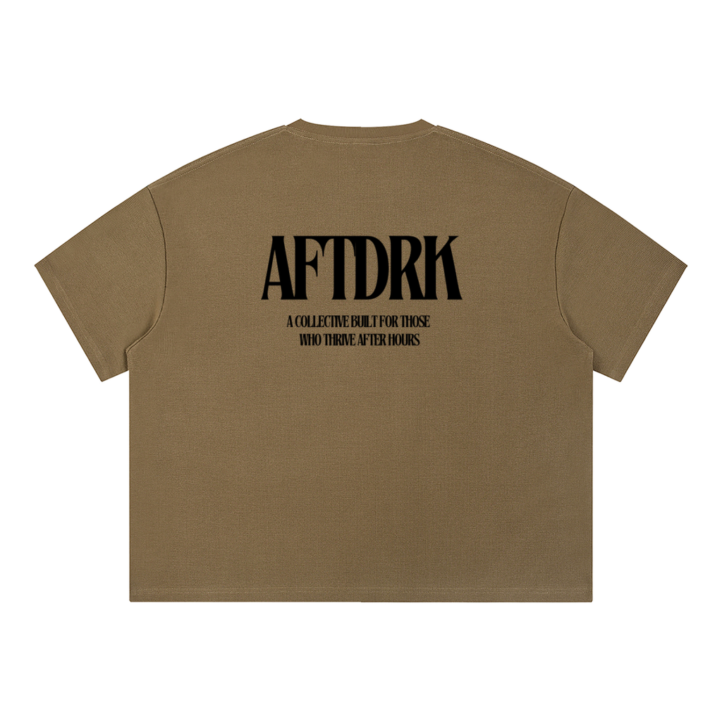 AFTDRK WAFFLE T - COFFEE
