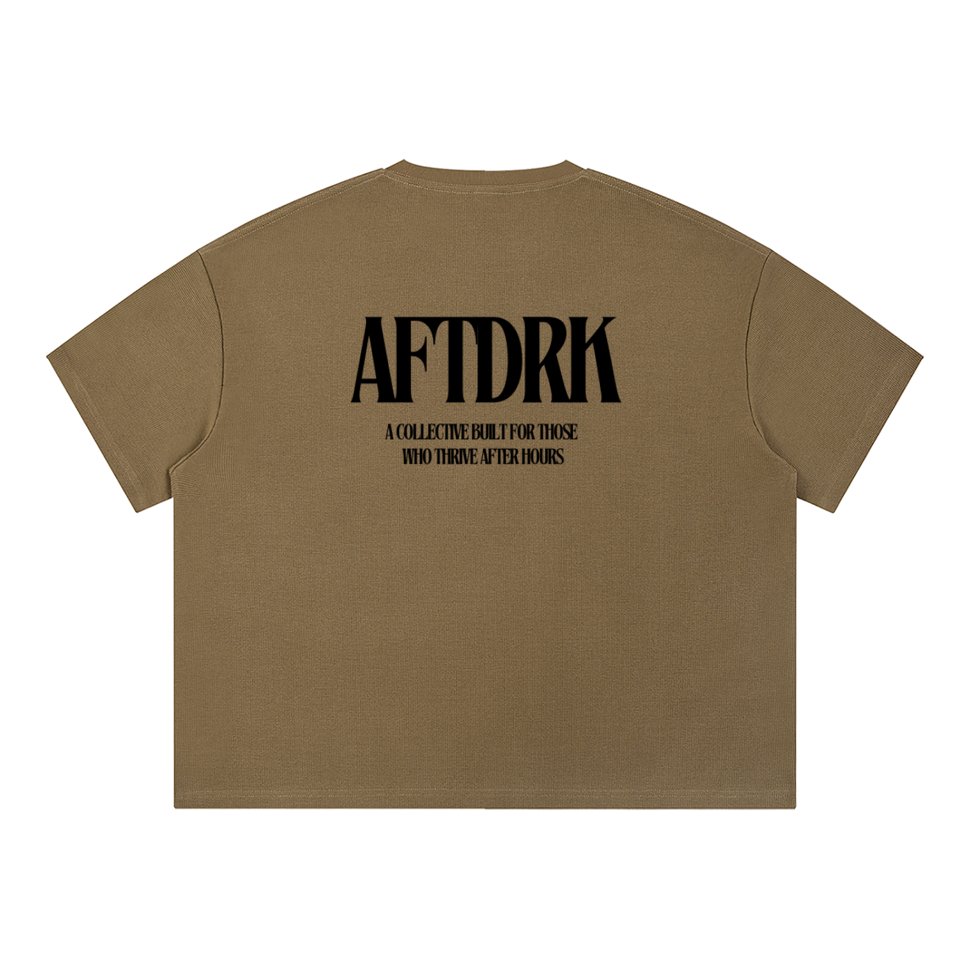 AFTDRK WAFFLE T - COFFEE
