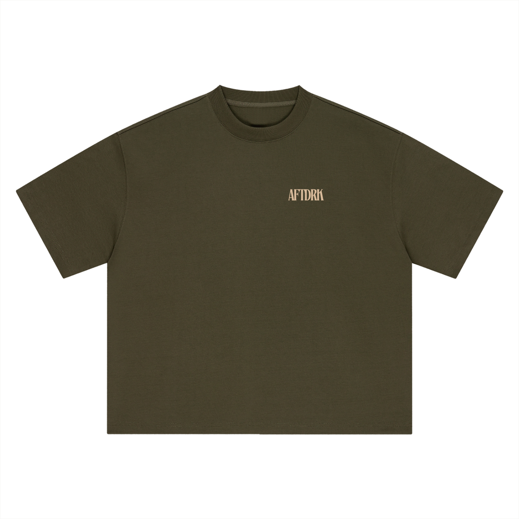 AFTDRK OVERSIZED T - ARMY GREEN