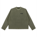 AFTDRK WAFFLE LONG SLEEVE - ARMY GREEN