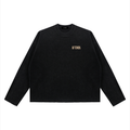 AFTDRK WAFFLE LONG SLEEVE - BLACK