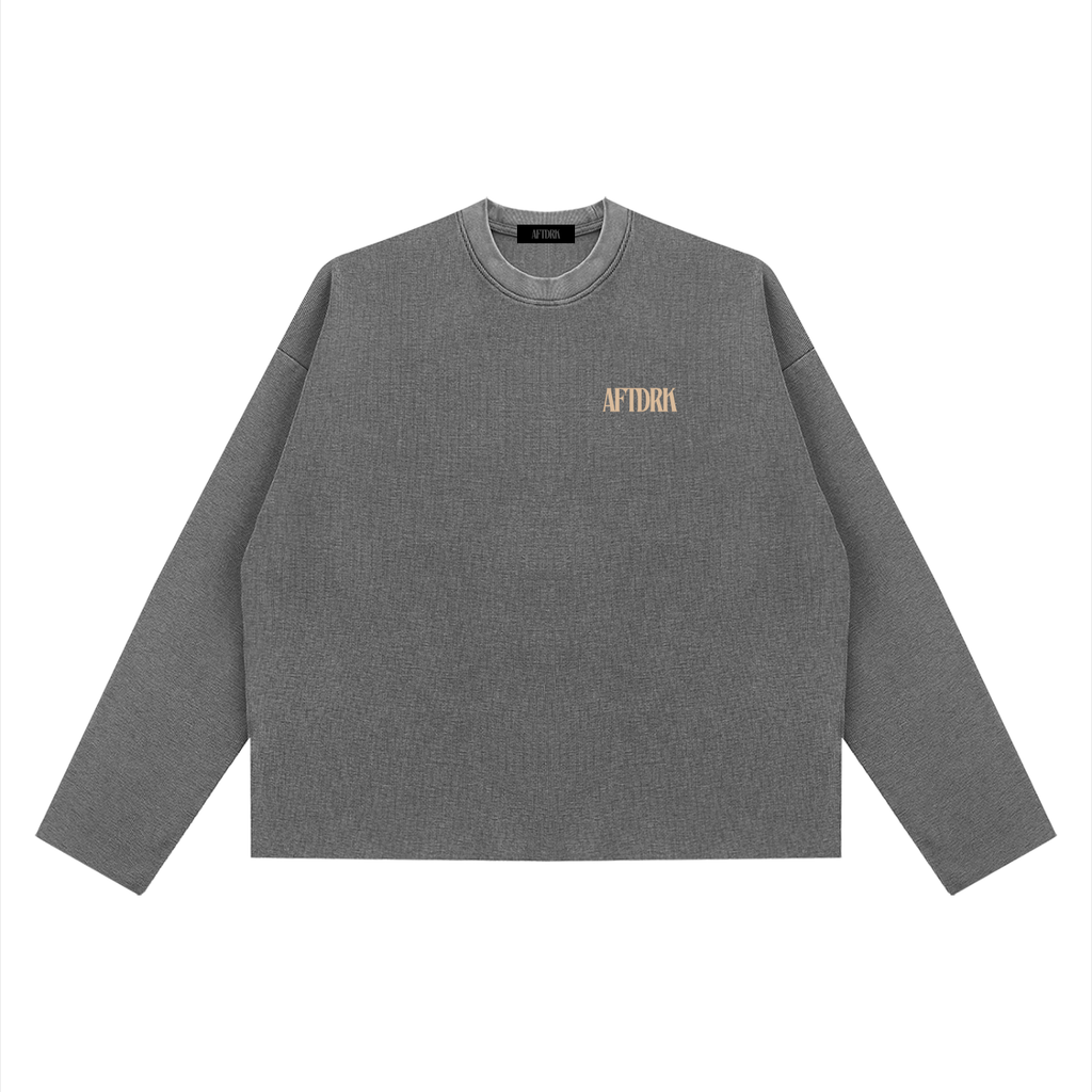 AFTDRK WAFFLE LONG SLEEVE - GREY