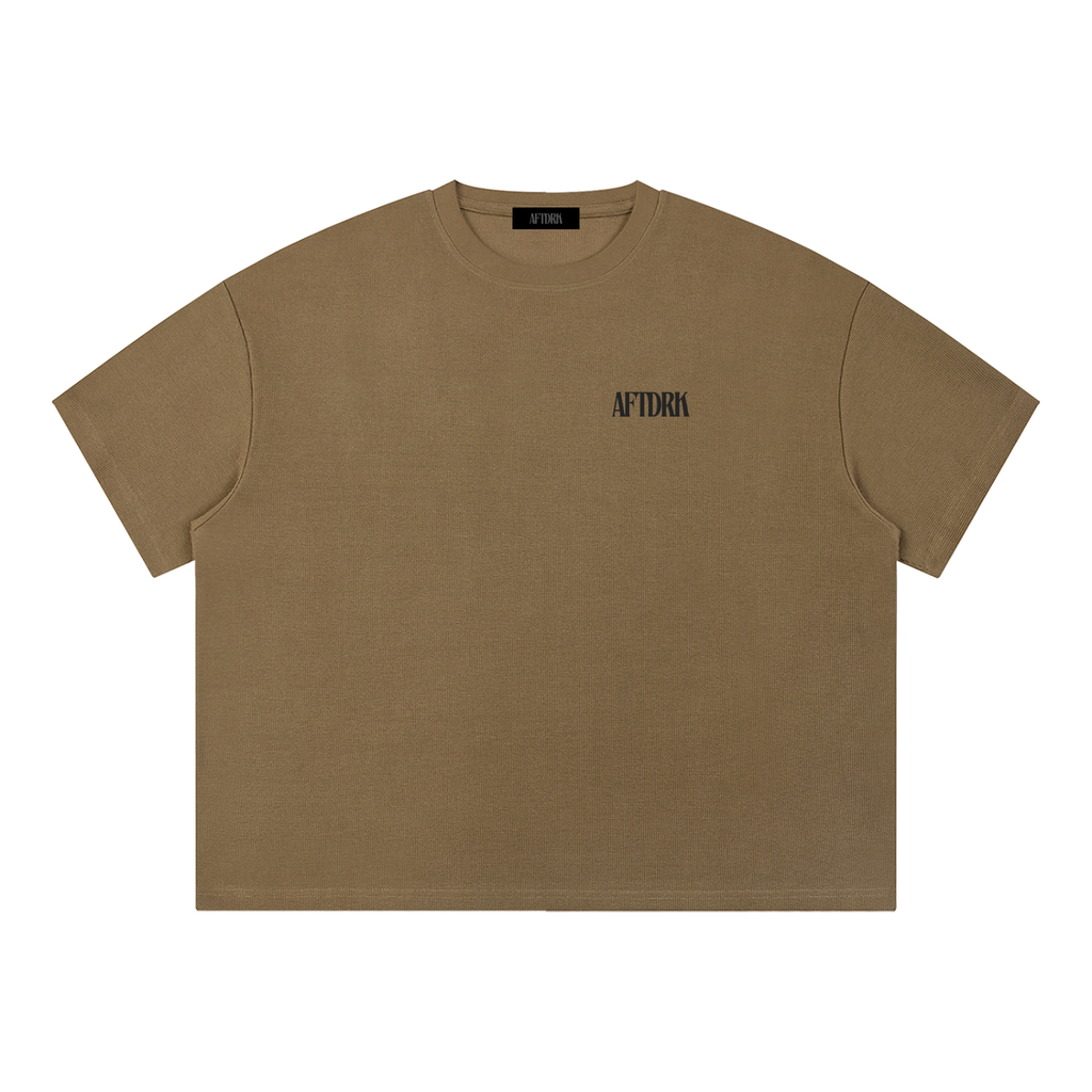 AFTDRK WAFFLE T - COFFEE