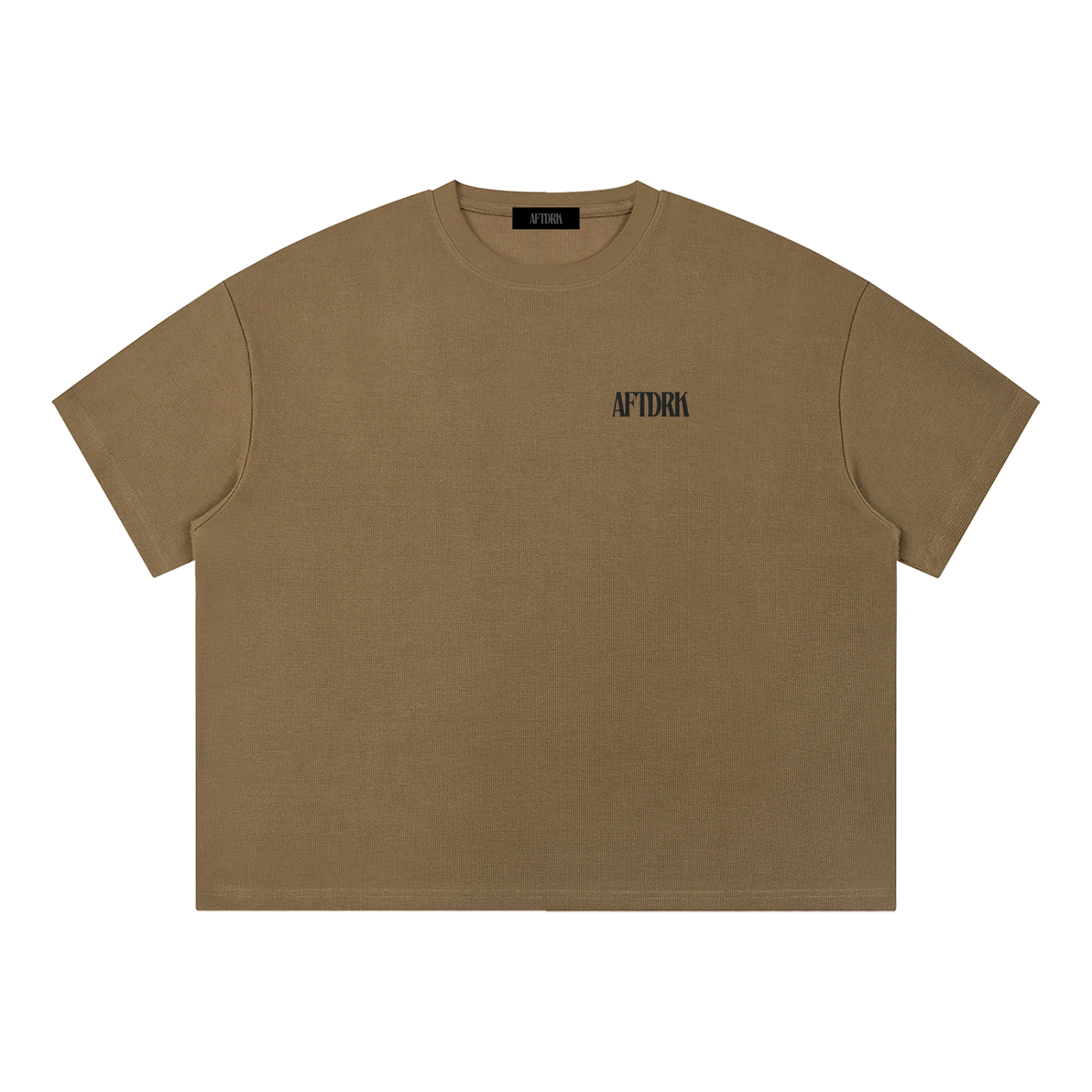 AFTDRK WAFFLE T - COFFEE