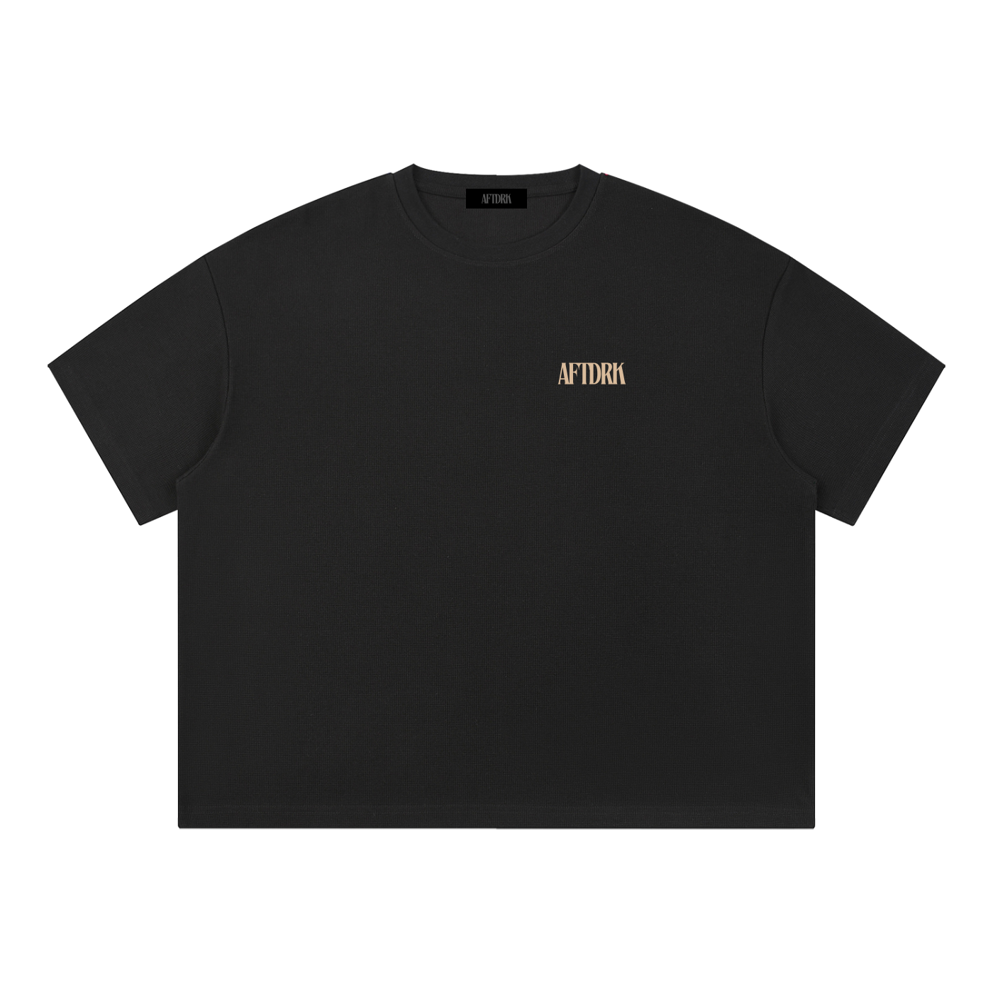 AFTDRK WAFFLE T - BLACK